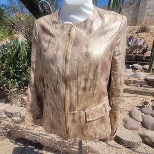 Chico's Sleek Modern Gold Jacket